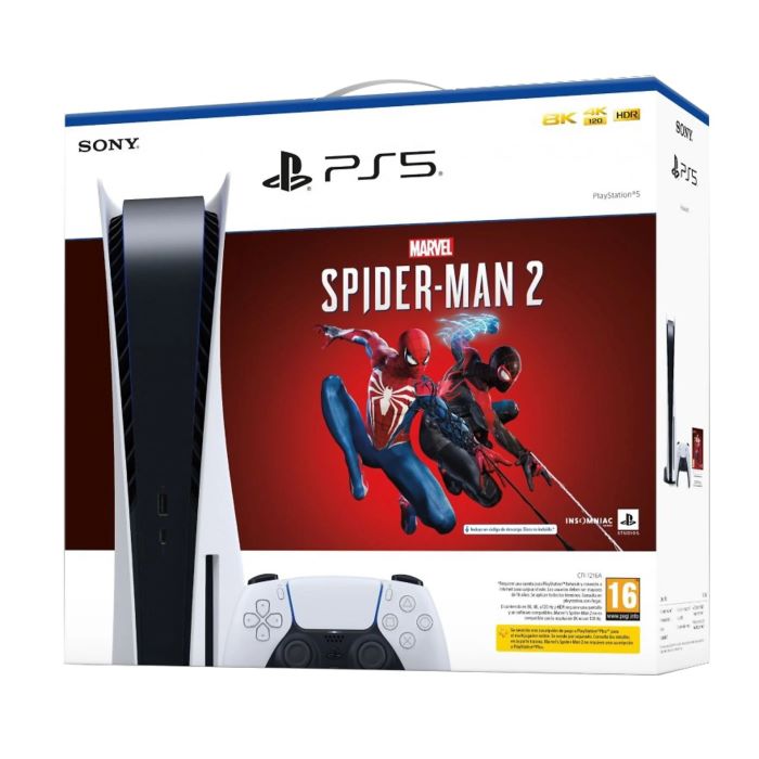 CONSOLA PS5 + SPIDERMAN 2 + MANDO